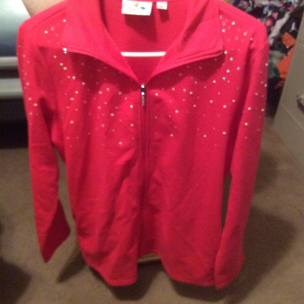 Quacker  Factory medium zip front top/jacket - Picture 3 of 9